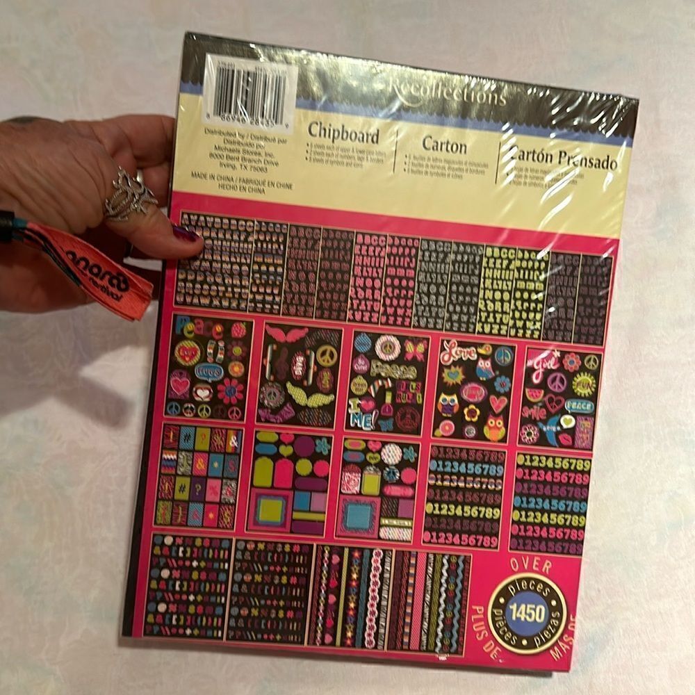 Recollections Chipboard Scrapbook Letters Numbers Symbols Icons Borders
